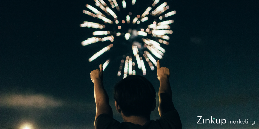 Fuegos artificiales para felicitar el año nuevo