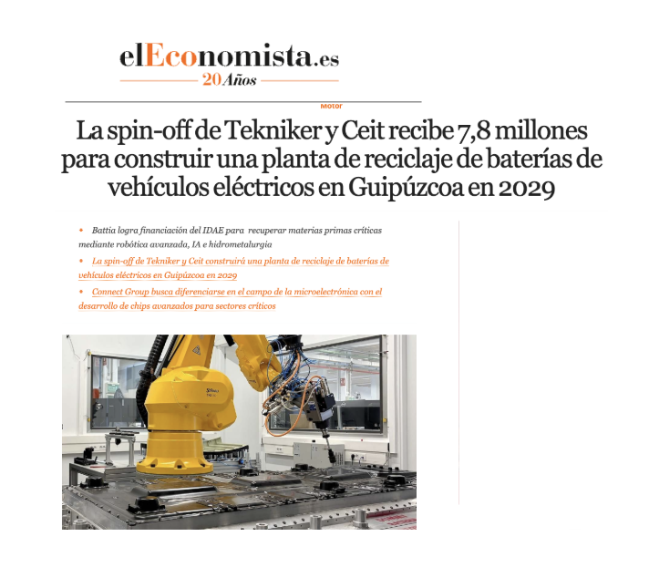 Comunicación hito financiación a medios - El Economista